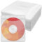 APOMOONS 100 Stück CD/DVD Hüllen Doppelseitige CD Hüllen Plastik Transparent Kunststoff CD/DVD Hülle für CD Aufbewahrung Schutzhüllen Cd Rohlinge für Aufbewahrung Single und Doppel (Weiß)