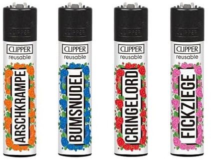 Clipper Feuerzeuge Inkl Gratis Dhobia Crystal Balls oder Dhobia Feuerzeug (Schimpfwörter #3)