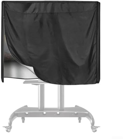 Soporte de TV móvil Funda protectora impermeable para carrito de televisión de 45-60 pulgadas Tela Oxford 210D resistente con correas ajustables hebillas interiores (negro)
