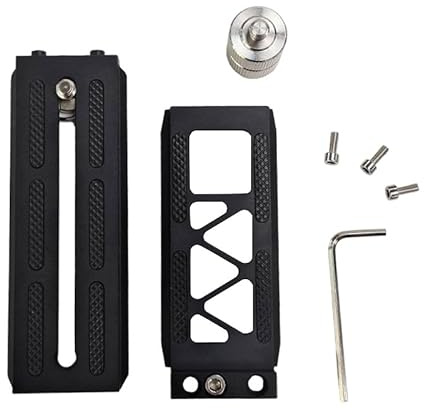 QWZOZST per Fotocamera con Staffa a L per riprese Video Verticali per DJI per Ronin RSC2 RS2 RS3 RS 3mini 3pro palmare per stabilizzatori Gimbal