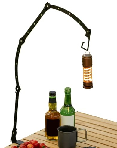 Generico Lichtständer – 82 cm faltbare Campinglampe, Verlängerungsstange für hohe Beleuchtung, kompakte Reiseausrüstung für Camping-Beleuchtung | Halterung