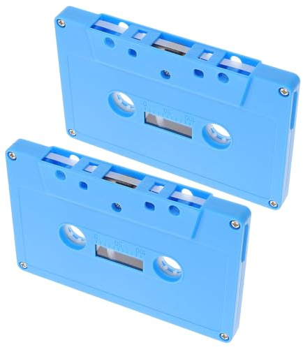 SHINEOFI Bunte Retro Kassetten 2 Stück aus Kunststoff, Leere Audiokassetten