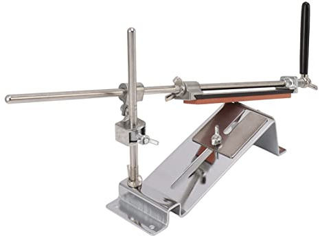 Zerodis Aiguiseur de Couteaux, Appareil d'affûtage de Cuisine en Acier Inoxydable, Affûteur de Lame Professionnel Compact pour Couteaux de Chasse, Pliants et de Poche