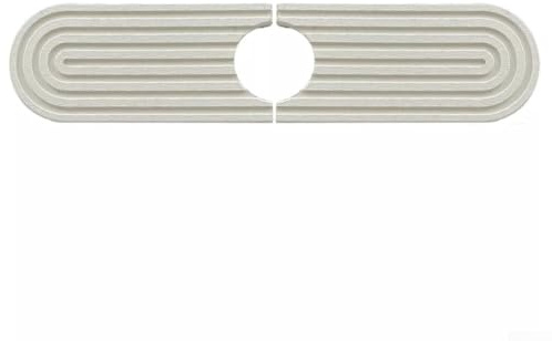 Tapis d'égouttement en terre de diatomée pour comptoir de cuisine près du robinet absorbe les éclaboussures et aide à maintenir un environnement de travail propre et sec (blanc)
