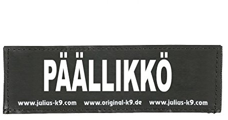 Interchangeable Patches, 1 pair, PÄÄLLIKKÖ, Size: Small, Black