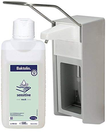Medi-Inn Wandspender Eurospender Aluminium 500 ml Langer Armhebel + Bode Baktolin Sensitive 500 ml