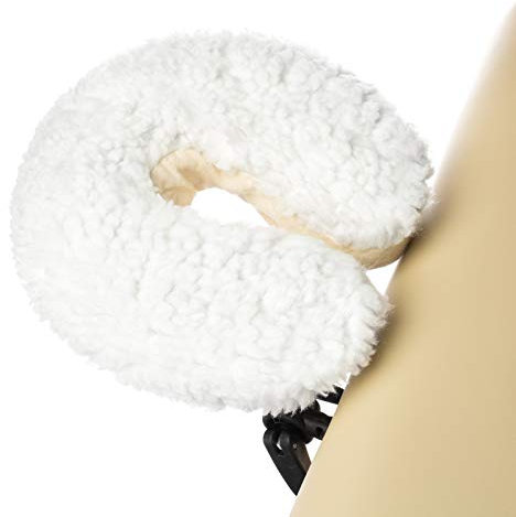 Saloniture Fleece Massage Table Face Cradle Cover - Facial Bed Headrest Pillow
