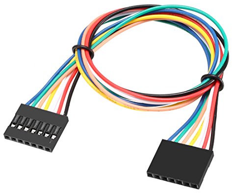 Sourcingmap Female to Female 7P Jumper Wire 2.54mm Pitch Ribbon Cable Breadboard DIY 31cm Long