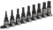 Sealey AK7986 9pc 3/8Sq Drive Hex Key Socket Bit Set - Black Series