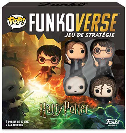 Funko Games Black Mag Funkoverse - French Version - Harry, Hermione, Bellatrix LeStrange, Lord Voldemort - 3'' (7.6 Cm) POP! - Light Strategy Board Game For Children & Adults (Ages 10+) - 2-4 Players
