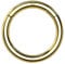 Taffstyle Piercing Clicker Scharnier Ring 585 Gold 14 Karat Segmentring Septum Tragus Helix Ohr Nase Nasenring Nasenpiercing Ohrpiercing Gelbgold 1,2mm x 8mm