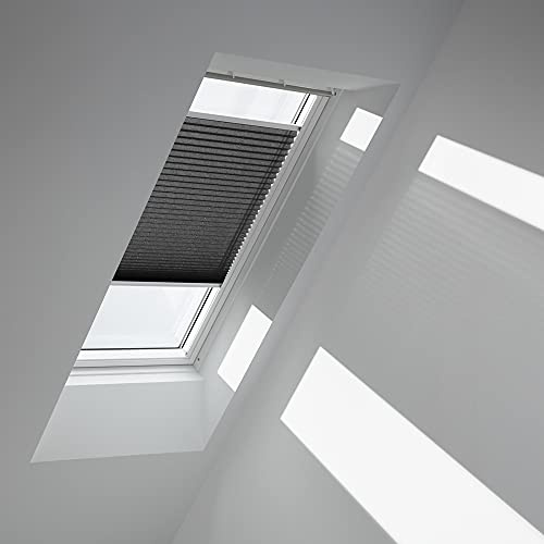 VELUX Original Plissee (FHL), Silberne Seitenschienen, S10, 610, 10, Graphit/FHL S10 1274S