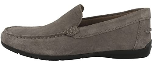 Geox U Siron, Moccasin Uomo, Grigio Tortora, 44 EU