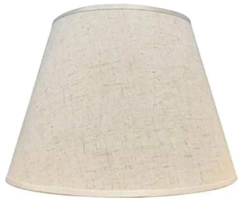 Tisch Lampe Lampenschirm ZubehöR E27 Leinen Nachttisch Lampe Wand Lampe und Schatten Stoff Unterer Durchmesser 30Cm Weiß