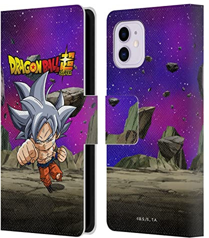Head Case Designs Officially Licensed Dragon Ball Super Ultra Instinct Goku Characters Leather Book Wallet Case Cover Compatible With Apple iPhone 11