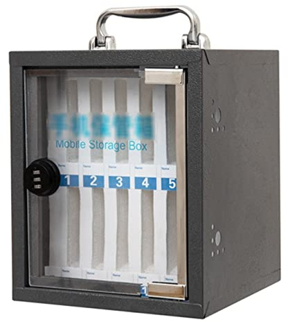 Telefon-Aufbewahrungsschrank, Handy-Tresor mit Zahlenschloss, Handy-Schließfach, Aufbewahrungsschrank, Schule, Büro, Handy-Organizer, Aufbewahrung für 12–60 Ziffern