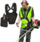 Correa de Cortacésped Ajustable de Doble Hombro, Arnes Desbrozadora Cómoda Profesional, Hombro de Nylon Durable para Cortacésped O Podadora, Accesorios de Desbrozadoras