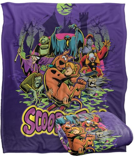 SCOOBY DOO! Superweiche Kuscheldecke von Silky Touch, 152 x 127 cm