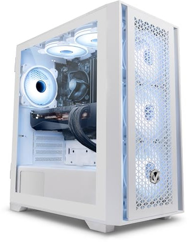 VIBOX III-175 PC Gamer Blanc • Intel Core i7 9700KF 4,9 GHz • Nvidia RTX 4070 Super 12 Go • 32 Go RAM • 1 to SSD • 600W PSU • Windows 11 • WiFi