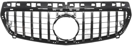 Griglia paraurti anteriore Per merc&edes Classe A A45 W176 2013-2015 A180 A200 A260 Griglia anteriore Racing Grill Mesh (Color : Silver)