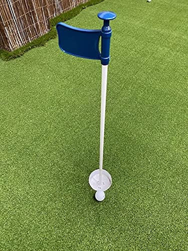 Putting Green Flag with Hole Cup set (Blue Set)