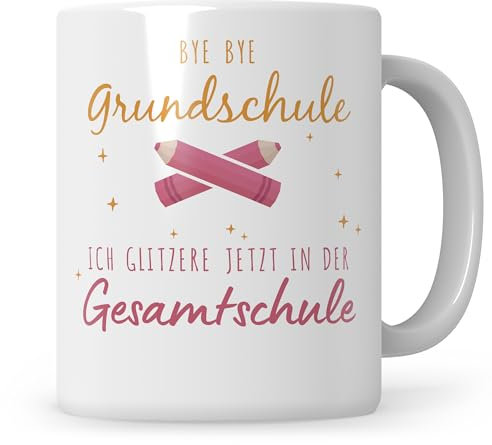 Gesamtschule 5. Klasse Geschenk Einschulung Tasse Gesamtschule Übergang Schulwechsel Grundschule Gesamtschule Empfehlung Übertritt Kakao Becher Mädchen