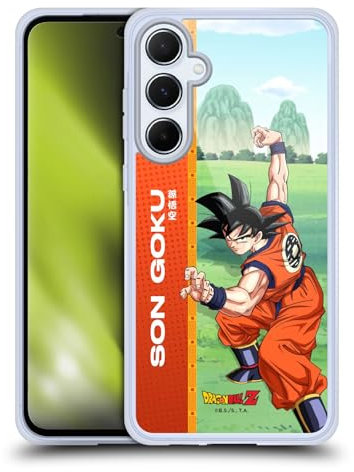 Head Case Designs Offizielle Dragon Ball Z Son Goku Saiyan Arc Characters Gel Handyhülle Hülle [Militärischer Schutzgrad] Kompatibel mit Samsung Galaxy A55 5G