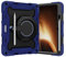 Funda para tablet compatible con OnePlus Pad/OPP Pad 2 de 11.6 pulgadas 2023 con soporte para lápices, funda protectora resistente con soporte giratorio de 360° + correa para el hombro (azul)