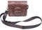 INKPO Personalized Camera Case compatible with Fujifilm Mini Evo, PU Leather Mini EVO Case with Shoulder Strap, Custom Name & Text (Dark Brown)