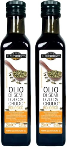 Probios Olio di Semi di Zucca Biologico - Ricco di Grassi Insaturi - Ideale per Una Dieta Equilibrata - 250 ml (Confezione da 2)