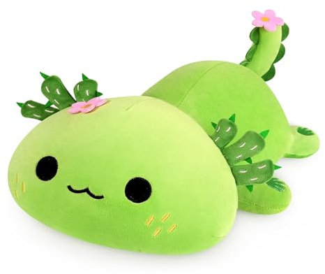 Axolotl Plüschtier, Kuscheltier Plüsch Axolotl Stofftiere Kawaii Axolotl Spielzeug Wurfkissen Kissen, Kawaii Niedliche Spielzeug Geeignet für Freundinnen, Jungen und Mädchen.