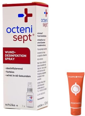 Wund-Desinfektion Spray 1x 50 ml I Wundbehandlung I Wundspray I Desinfektionsmittel I Schürf- und Schnittwunden I Antiseptum I akute chronische Wunden I Spar-Set plus Pharma Perle give-away