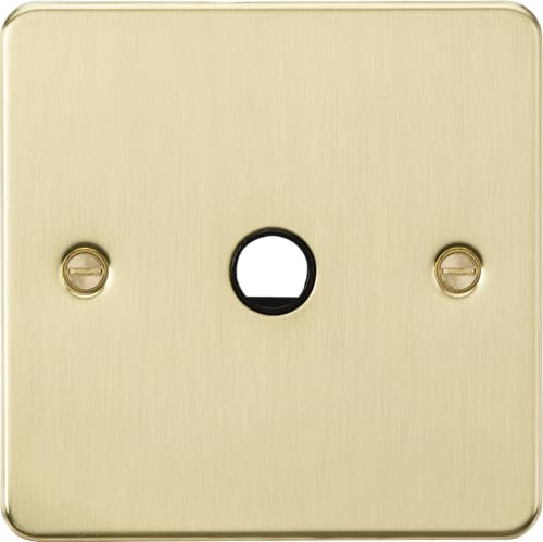 Knightsbridge 20A Flex Outlet Plate - Brushed Brass