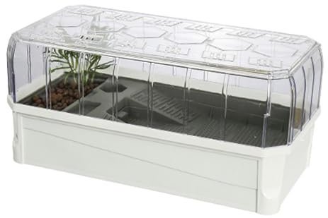 Schildkröten Terrarium Aquarium Komplettset – Paludarium Tank für Schildkröten | Terrarien für Reptilien & Amphibien | Leicht zu Wechseln und zu Reinigen | Überwinterungsbox für Schildkröten(White Wit