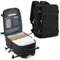 SZLX for Ryanair Cabin Bags 40x20x25 Underseat Carry-ons Bag,Easyjet Cabin Bag Travel Backpack Cabin Size Hand Luggage with Water Bottle Holder Laptop Backpack 14 inch Waterproof Women Black