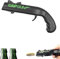 Flaschenöffner, Getränkedosen öffner Lustiger Flaschenöffner Bierdeckelpistole, Bieröffner Gadgets für Party Bar Home Shooting Game, Geschenk für Ihn Papa Ehemann (Schwarz)