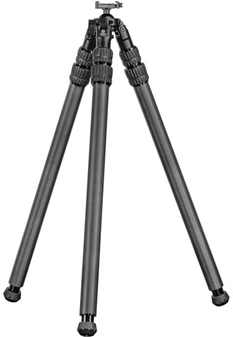 FANAUE Kohlefaser-Stativ für die Jagd, 360-Grad-Kugelkopf, mit Arca Swiss Schnellwechselplatte und freihändiger Bedienung für Jagd, Schießen und im Freien – HTC-4030-45