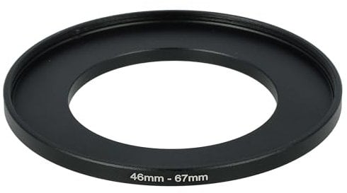 vhbw Step-Up-Ring Adapter 46mm - 67mm kompatibel mit Pentax smc DA 40 mm 2.8 Limited Edition Kamera Objektiv - Filteradapter, Metall Schwarz