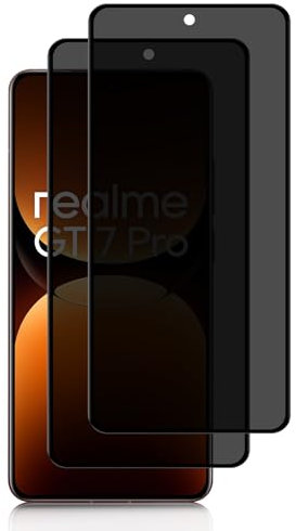 MokaZii Protector de Pantalla de Privacidad para Realme GT 7 Pro 5G, Cristal Templado Film, Vidrio Templado, 9H Dureza, Anti-Espion Privacy Screen Película para Realme GT 7 Pro 5G