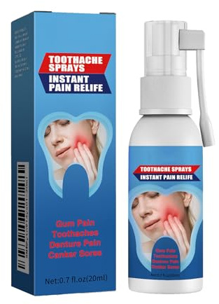 Alivia el Dolor de las Encías,Spray De Dolor De Muelas,Spray de Cuidado Bucal de Hierbas,Reparación De Las Encías Retraídas,20ML 1PC