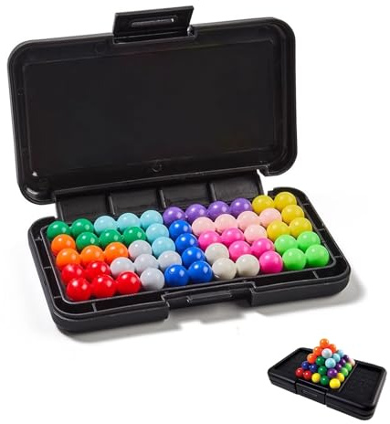 IQ Puzzle Spiel für Kinder & Erwachsene ab 8 Jahren – 3D Logikspiel mit über 200 Herausforderungen, Denkspiel zur Förderung von Konzentration, Kreativität und Problemlösung