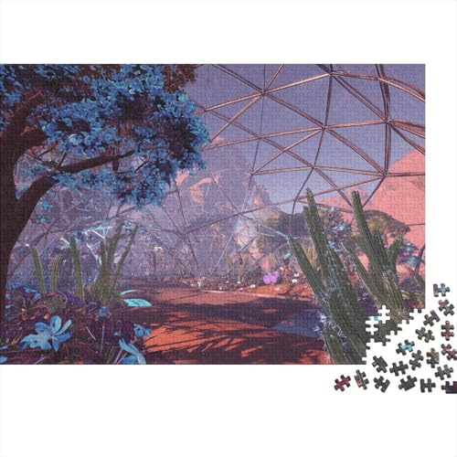 Invernadero Botánico Puzzle de 1000 Piezas para Adultos Papel Set de Puzzle 1000 Piezas Paisaje Desértico Relajante Decorativo Regalo 52x38cm/1000pcs