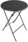 Lemodo Klapptisch mit Tischplatte in schwarzer Rattan-Optik, Balkontisch 60 cm, Beistelltisch bis zu 40 kg belastbar, Stabiler Rattan Tisch für vielseitige Anwendungen