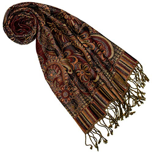 Lorenzo Cana - Damen Schal aus weicher Wolle vom Merinolamm Paisleymuster mehrfarbig 35 cm x 160 cm Wollschal Wolltuch Damenschal Frauenstola 7840277