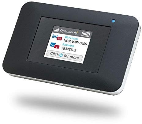 NETGEAR Wifi Portatil 4G AC797, Velocidad hasta 400 Mbps, Conecta hasta 15 Dispositivos WiFi, funciona con cualquier SIM