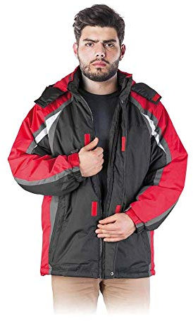 Reis Roger_Bcsxl Firrst. Isolierte Schutzjacke, Schwarz-Rot-Grau, XL Größe