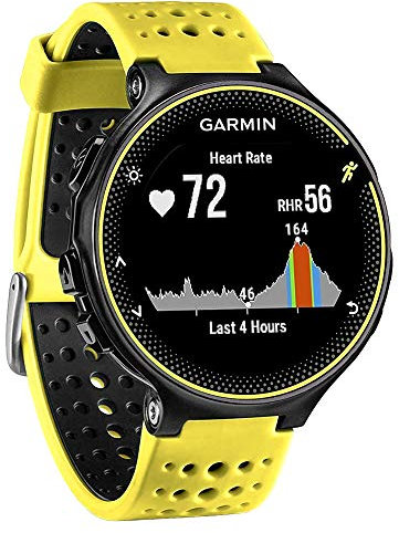 FunBand kompatibel mit Garmin Forerunner 235 Armband, Silikon Replacement Uhrenarmband für Garmin Forerunner 235/235 Lite/220/230/620/630/735XT/Approach S20/S5/S6 Smart Watch (Gelb&Schwarz)
