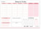 PICTALOO Wochenplaner Block 50 Blatt inkl. Aktivitätstracker, Wochenzielen und Notizen, ohne Datum, praktischer Terminplaner und To-Do-Liste, Tagesplaner, DIN A4 (rosa)