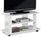 Bakaji Mobile TV in Legno MDF con 2 Ripiani Porta Console Videogiochi DVD e 4 Ruote Mobiletto Carrello Porta Televisore Design Moderno Dimensione 80 x 40 x 45 cm (Bianco)