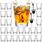 Lot de 24 verres à shot transparents de 50 ml avec base lourde pour whisky, tequila, vodka, liqueur, bars